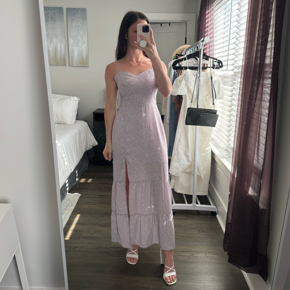 Abercrombie | Purple floral Maxi dress